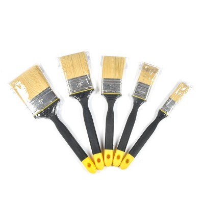 Oem Paint Brush With Long Rubber Plastic Handle High Quality Synthetic