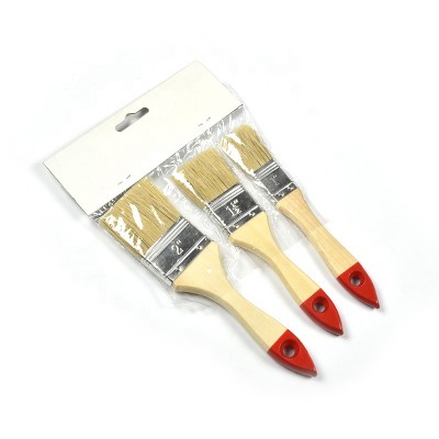 Paint Brush Set 3PCS with  PVC hang bag and header